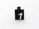 INSERT - SINGLE, FOR PUSH BUTTON TYPE 7069, WHITE CHARACTER (3)