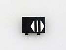 INSERT - DOUBLE, FOR PUSH BUTTON TYPE 7069, WHITE CHARACTER (DO)