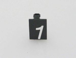 INSERT - SINGLE, FOR PUSH BUTTON TYPE 7069, WHITE CHARACTER (4)