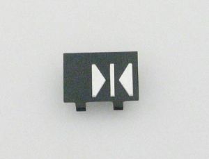 INSERT - DOUBLE, FOR PUSH BUTTON TYPE 7069, WHITE CHARACTER (DC)