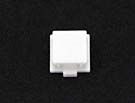 PRESSEL - FOR 7069 TYPE PUSH BUTTON, SQUARE, PLASTIC, WHITE