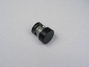 PUSH BUTTON - BLACK LEXAN TYPE, ROUND, 26MM DIA, BLANK