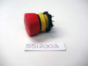 EMER. STOP BUTTON, 22MM WITH LAMP