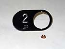 CHICKLET - FOR GEN 2 PREMIER, S/S BLACK BACKROUND W/BRAILLE (MRK 2 ON L/H)