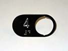 CHICKLET - FOR GEN 2 PREMIER, S/S BLACK BACKROUND W/BRAILLE (MRK 4 ON L/H)