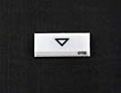 PRESSEL - FOR LM PUSH BUTTON, DOUBLE, PLASTIC, WHITE, HORIZONTAL (MRK DOWN ARROW)