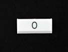 PRESSEL - FOR LM PUSH BUTTON, DOUBLE, PLASTIC, WHITE, HORIZONTAL, L/H (MRK 0 W/O OTIS LOGO)