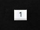 PRESSEL - FOR LM PUSH BUTTON, SINGLE, PLASTIC, WHITE, HORIZONTAL (MRK 1)