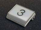 PRESSEL - FOR LM PUSH BUTTON, SINGLE, PLASTIC, WHITE, HORIZONTAL (MRK 3)