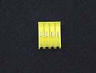 CONNECTOR 4 WAY FEMALE YELLOW,