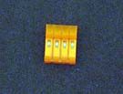 CONNECTOR 4 WAY FEMALE ORANGE,