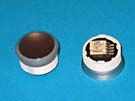 BUTTON, ILLUM. BLUE ST ST,POLI FINISH (MCS)