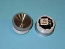 PUSH BUTTON - TYPE MCS, SATIN S/S, GREEN ILLUMINATED