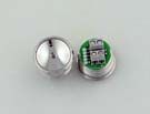 PUSH BUTTON - TERMINAL TYPE, CHROME, S/S, RED ILLUM.