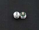 PUSH BUTTON - TYPE MCS, VR, CHROME, S/S, GREEN LED ILLUM.