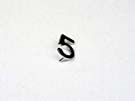 INSERT - FOR TEMPO/SUB TYPE PUSH BUTTON, BLACK, LEGEND (5)