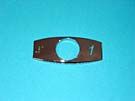CHICKLET - CHROME, S/S, W/BRAILLE (1" R/H)"