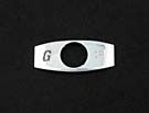 CHICKLET - CHROME, S/S, W/BRAILLE (MRK G ON L/H)