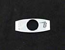 CHICKLET CHROME 'B',RIGHT HAND WITH BRAILLE