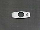 CHICKLET - CHROME, S/S, W/BRAILLE (MRK G ON R/H)