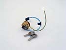KEYSWITCH - POLISHED CHROME, 24V, KEY TRAPPED (DOM SH1), WIRING WITH WAGO CONNECTOR
