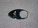 CHICKLET - FOR GEN 2, OVAL, CHROME MIRROR,  W/BRAILLE (MRK 4 ON L/H)
