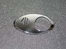CHICKLET - FOR GEN 2, OVAL, CHROME MIRROR, W/O BRAILLE (MRK DO ON L/H)