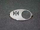 CHICKLET - FOR GEN 2, OVAL, CHROME MIRROR, W/O BRAILLE (MRK DC ON L/H)