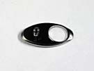 CHICKLET - FOR GEN 2, OVAL, CHROME SATIN, WITH BRAILLE (MRK 0 ON L/H)