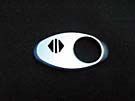 CHICKLET DOB SATIN CHROME,WITH BRAILLE