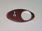 CHICKLET - FOR GEN 2, OVAL, CHROME SATIN, W/BRAILLE (MRK KEYSWITCH ON L/H)
