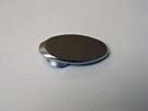 CHICKLET - FOR GEN 2, OVAL, CHROME SATIN, BLANK