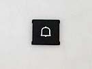 CHICKLET - FOR SUBS MODEL PUSH BUTTON, BLACK, SQUARE, W/O BRAILLE (WHITE MRK ALARM) FITS INTO MAA471AM1