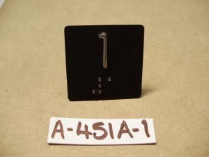 S/S BRAILLE W/1 (A-451T-1)