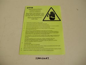 ELECTRIC SHOCK HAZARD SAFETY NOTICE