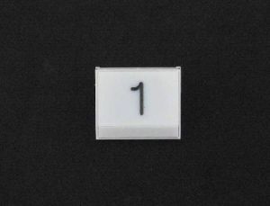 PRESSEL - FOR LM PUSH BUTTON, SINGLE, PLASTIC, WHITE, HORIZONTAL (MRK 4)
