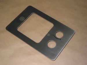 FACE PLATE FOR ICU & FIREMAN BOX - BRUSHED S/S, W/O OTIS LOGO