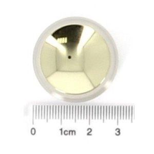 PUSH BUTTON - TYPE MCS, MIRROR GOLD, WHITE ILLUMINATION