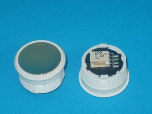 PUSH BUTTON - TYPE MCS, GOLD / BRASS, NON ILLUMINATED