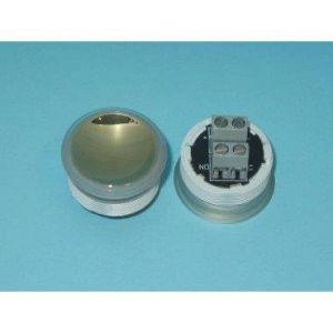 PUSH BUTTON - TYPE MICROPROCESSOR, GOLD, GREEN ILLUM.