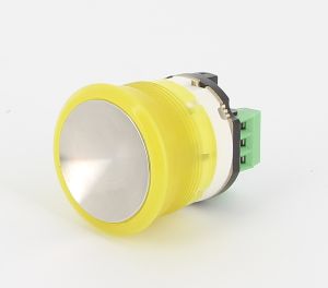 ALARM BUTTON 12V LED, 230V, BRUSHED CHROME
