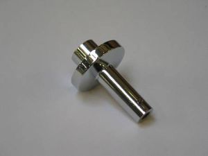 BRACKET - FLANGED TUBE, BRIGHT CHROME, FOR HANDRAIL SUPPORT ON GEN2 & OTIS2000