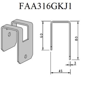 PULLEY BRACKET FOR PRIMA-S LANDING DOORS LATERAL OPENING