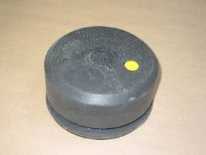 FAA320R3 BUFFER - POLYURETHANE, 165MM DIA, 80MM HIGH, YELLOW SPOT