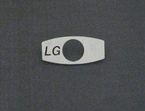 CHICKLET - VR TYPE, FOR OTIS2000 & GEN2, BLACK LEGEND, W/O BACK LIGHTING (MRK LG ON L/H)