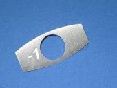 CHICKLET - VR TYPE, FOR OTIS2000 & GEN2, WHITE LEGEND, W/O BACK LIGHTING (MRK -1 ON L/H)