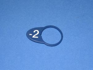 CHICKLET - BLUE WITH WHITE LEGEND (MRK -2 ON L/H), FOR CRESCENDO /MEZZO/ALTO BUTTONS