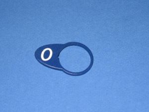 CHICKLET - BLUE WITH WHITE LEGEND (MRK 0 ON L/H), FOR CRESCENDO /MEZZO/ALTO BUTTONS