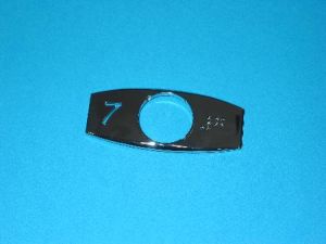 CHICKLET - CHROME, S/S, W/BRAILLE (MRK 7 ON L/H)