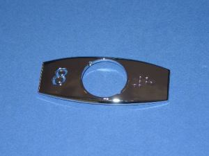 CHICKLET - CHROME, S/S, W/BRAILLE (MRK 8 ON L/H)